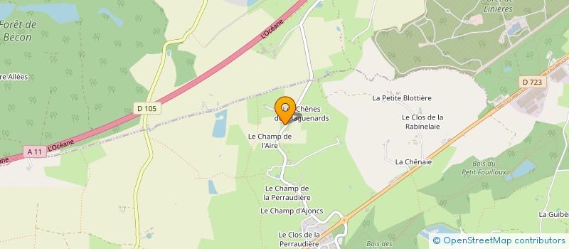 localisation de l'entreprise MONSIEUR OLIVIER MOREAU  SAINT-AUGUSTIN-DES-BOIS