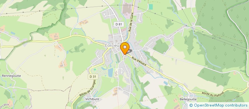 localisation de l'entreprise MONSIEUR OLIVIER MOREL  CORCIEUX