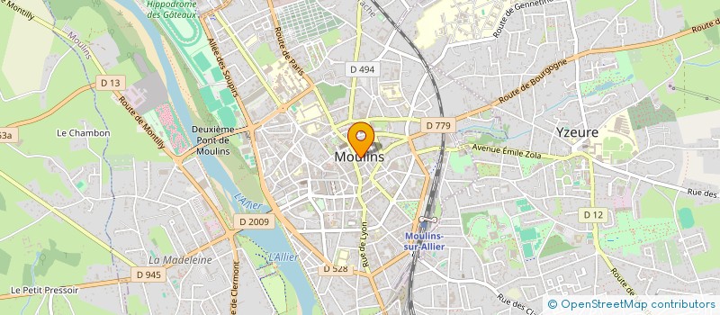 localisation de l'entreprise MONSIEUR OLIVIER MORFIN à MOULINS