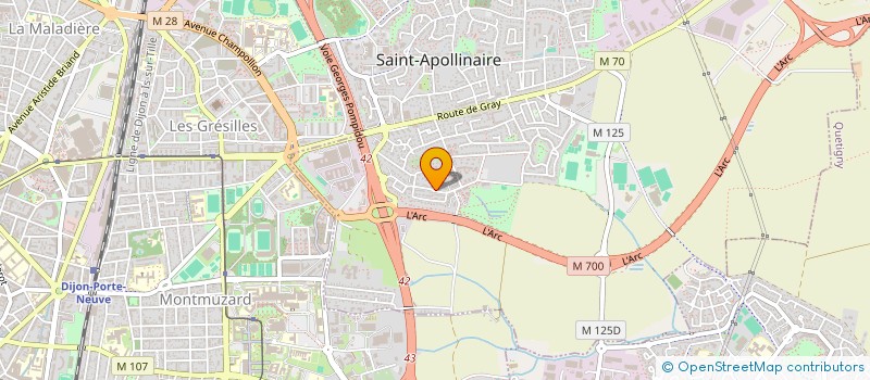 localisation de l'entreprise MONSIEUR OLIVIER MORLIN  SAINT-APOLLINAIRE