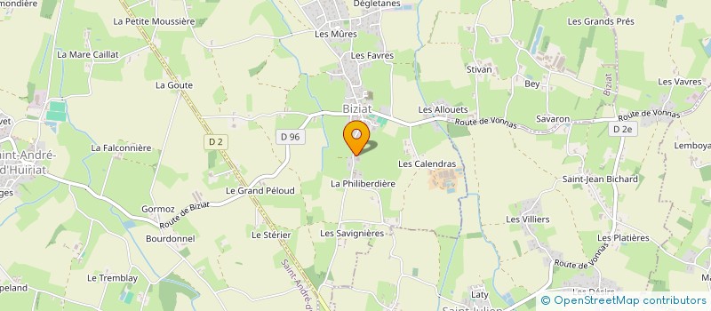 localisation de l'entreprise MONSIEUR OLIVIER MOUROUX à BIZIAT