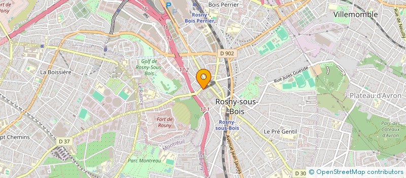 localisation de l'entreprise MONSIEUR OLIVIER MOYON à ROSNY SOUS BOIS