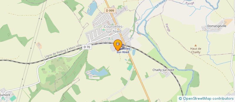 localisation de l'entreprise MONSIEUR OLIVIER MULLER  COURCELLES-SUR-NIED