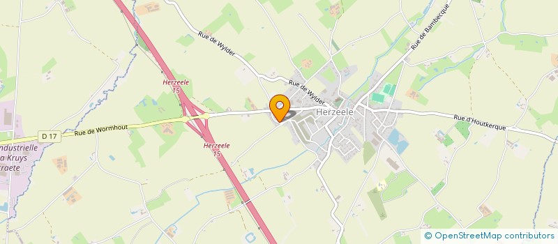 localisation de l'entreprise MONSIEUR OLIVIER MULLER  HERZEELE
