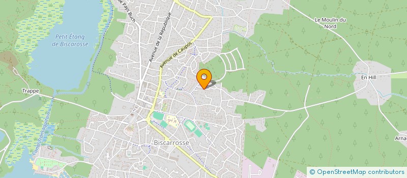 localisation de l'entreprise MONSIEUR OLIVIER MULLER  BISCARROSSE