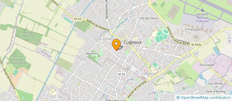 localisation de l'entreprise MONSIEUR OLIVIER MUSCAT  CUGNAUX