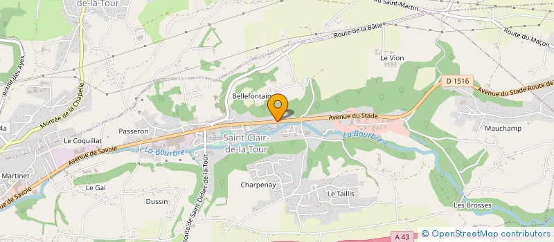 localisation de l'entreprise MONSIEUR OLIVIER MUSTO  SAINT-CLAIR-DE-LA-TOUR