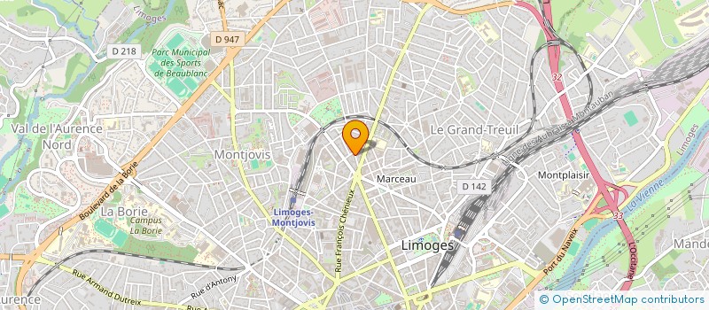 localisation de l'entreprise MONSIEUR OLIVIER NAKKACH à LIMOGES