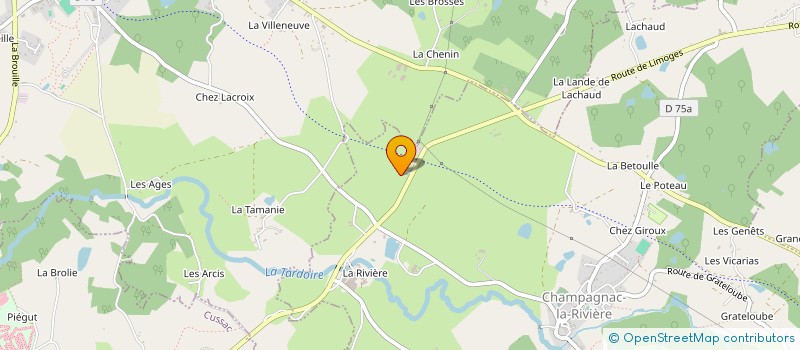 localisation de l'entreprise MONSIEUR OLIVIER NANOT à CHAMPAGNAC-LA-RIVIERE