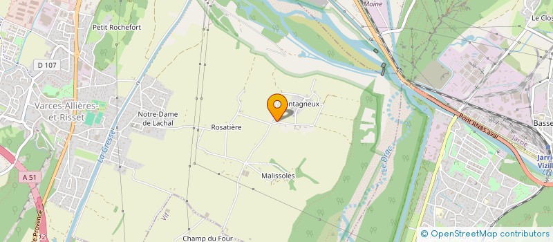 localisation de l'entreprise MONSIEUR OLIVIER NEDOBEJKINE  VARCES-ALLIERES-ET-RISSET