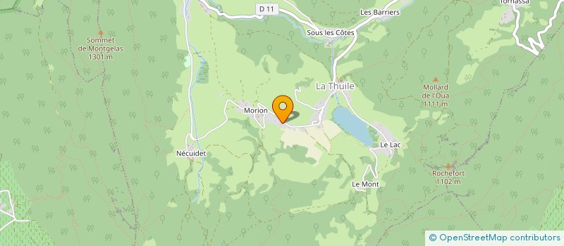 localisation de l'entreprise MONSIEUR OLIVIER NICOD  LA THUILE