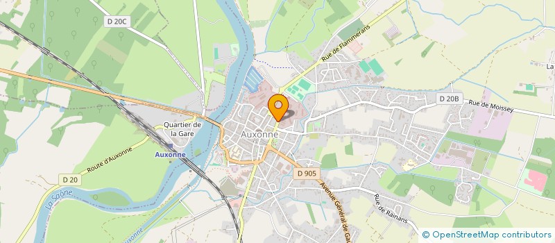 localisation de l'entreprise MONSIEUR OLIVIER NICOLLE  AUXONNE