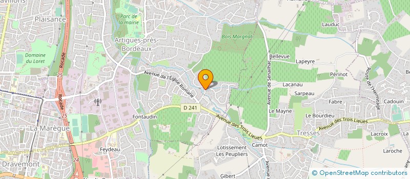 localisation de l'entreprise MONSIEUR OLIVIER NOEL  ARTIGUES-PRES-BORDEAUX