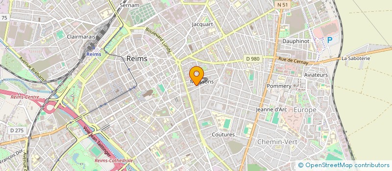 localisation de l'entreprise MONSIEUR OLIVIER NOMBLOT  REIMS