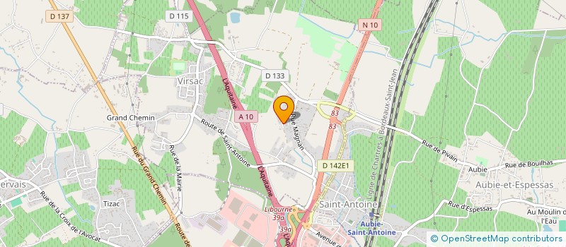 localisation de l'entreprise MONSIEUR OLIVIER NOZAY  VIRSAC