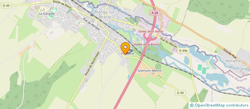 localisation de l'entreprise MONSIEUR OLIVIER NOZIERE  BLANGY-SUR-BRESLE