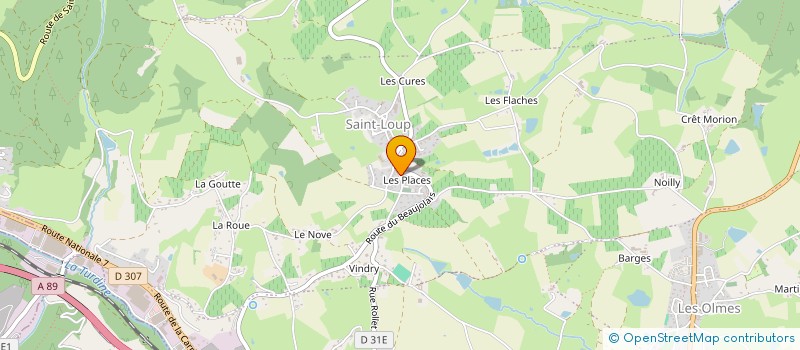 localisation de l'entreprise MONSIEUR OLIVIER NUGUES  VINDRY-SUR-TURDINE