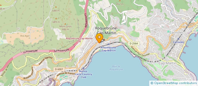 localisation de l'entreprise MONSIEUR OLIVIER OGERON à ROQUEBRUNE-CAP-MARTIN