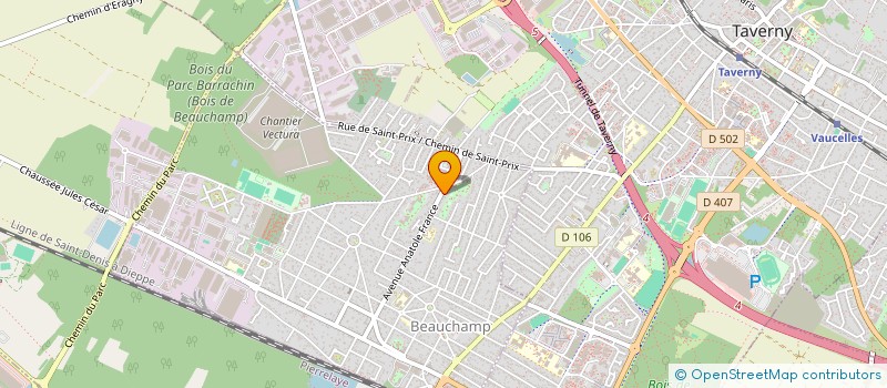 localisation de l'entreprise MONSIEUR OLIVIER OLIVEIRA  BEAUCHAMP