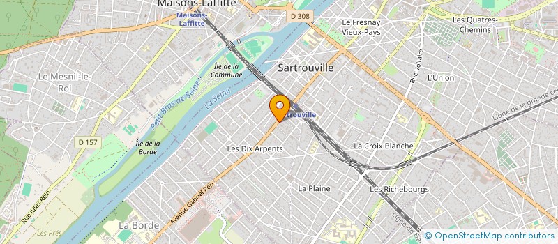 localisation de l'entreprise MONSIEUR OLIVIER OLIVIER  SARTROUVILLE