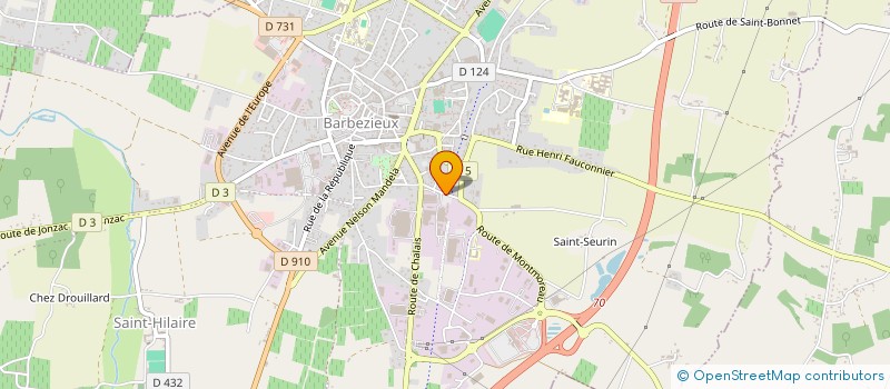 localisation de l'entreprise MONSIEUR OLIVIER OLIVO à BARBEZIEUX-SAINT-HILAIRE