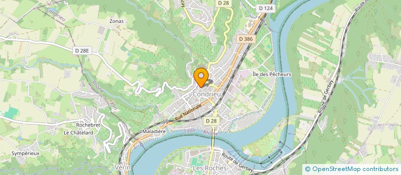 localisation de l'entreprise MONSIEUR OLIVIER OLLAT  CONDRIEU