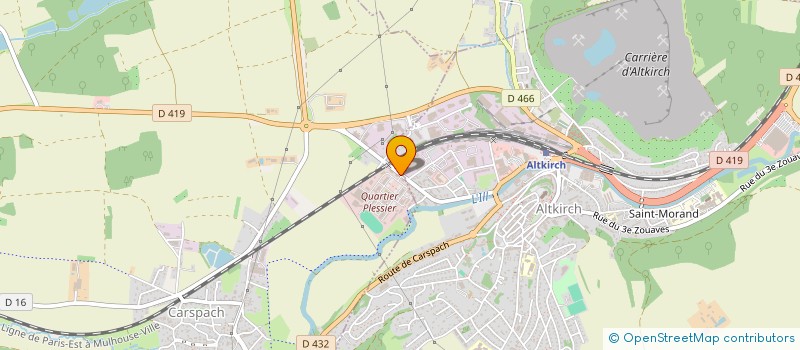 localisation de l'entreprise MONSIEUR OLIVIER ONSI DABBUR  CARSPACH