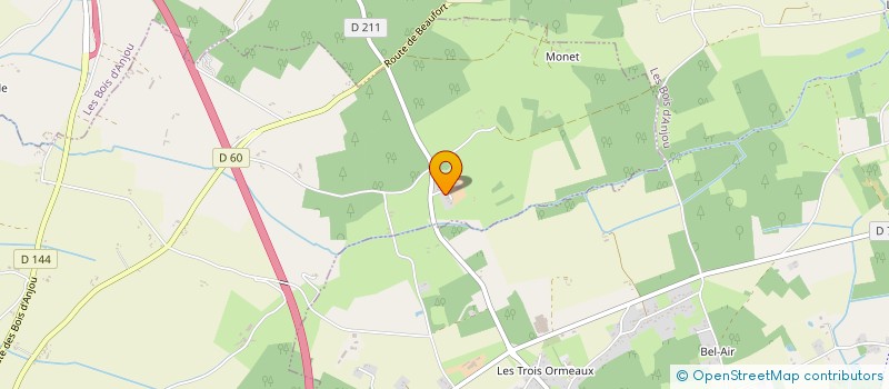 localisation de l'entreprise MONSIEUR OLIVIER ORAN à BEAUFORT-EN-ANJOU