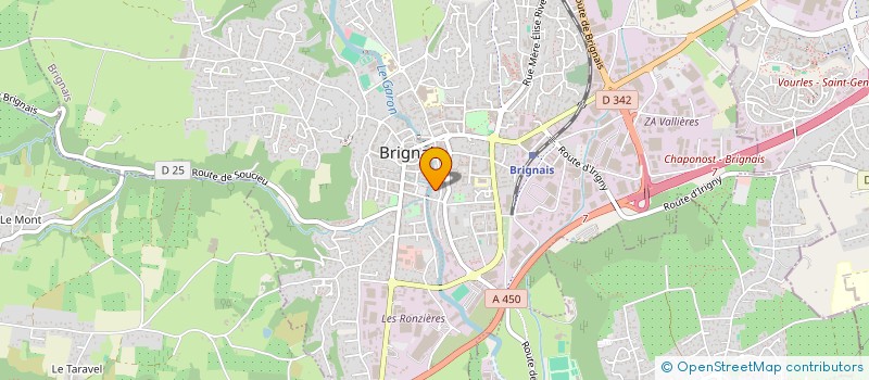 localisation de l'entreprise MONSIEUR OLIVIER ORIOL à BRIGNAIS