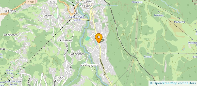 localisation de l'entreprise MONSIEUR OLIVIER ORSET  SAINT GERVAIS LES BAINS