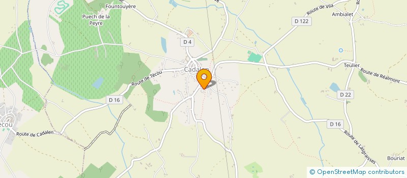 localisation de l'entreprise MONSIEUR OLIVIER OUABO TADIE  CADALEN