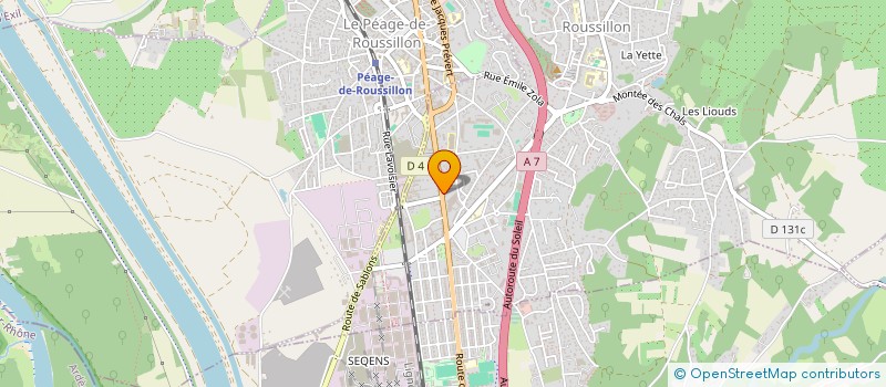 localisation de l'entreprise MONSIEUR OLIVIER OUAGNE  ROUSSILLON