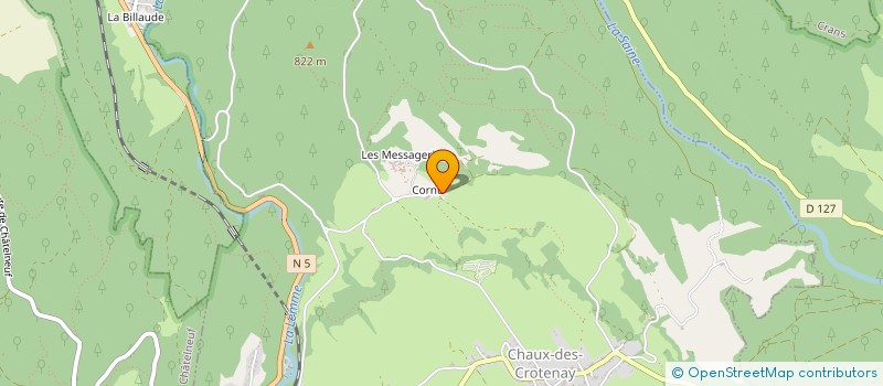 localisation de l'entreprise MONSIEUR OLIVIER OUDOT à CHAUX-DES-CROTENAY