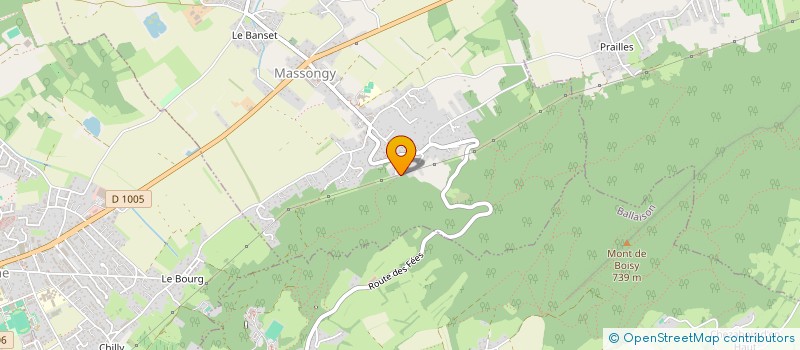 localisation de l'entreprise MONSIEUR OLIVIER PACLET  MASSONGY