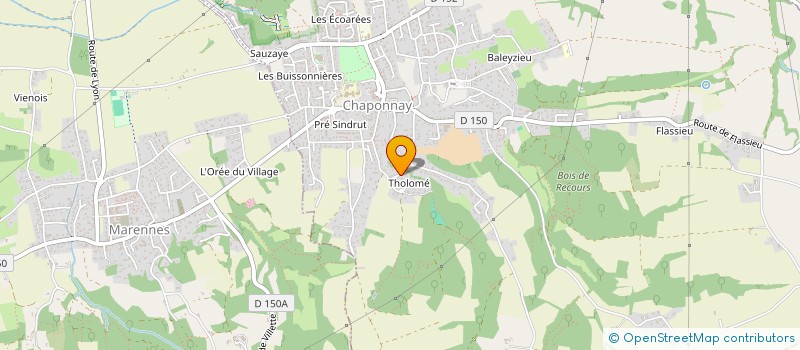 localisation de l'entreprise MONSIEUR OLIVIER PADROS  CHAPONNAY