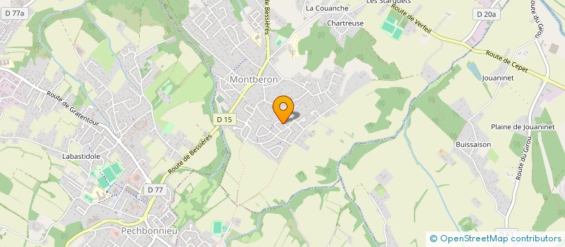 localisation de l'entreprise MONSIEUR OLIVIER PAGES  MONTBERON