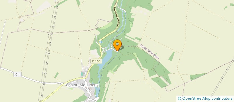 localisation de l'entreprise MONSIEUR OLIVIER PAGUET  CHALOU-MOULINEUX
