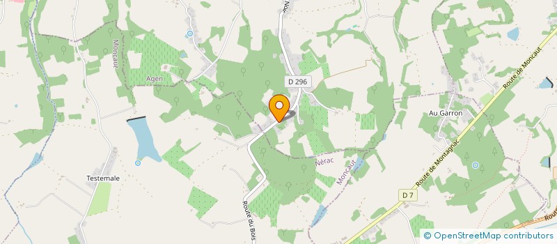 localisation de l'entreprise MONSIEUR OLIVIER PAILLAUD  SAINTE-COLOMBE-EN-BRUILHOIS