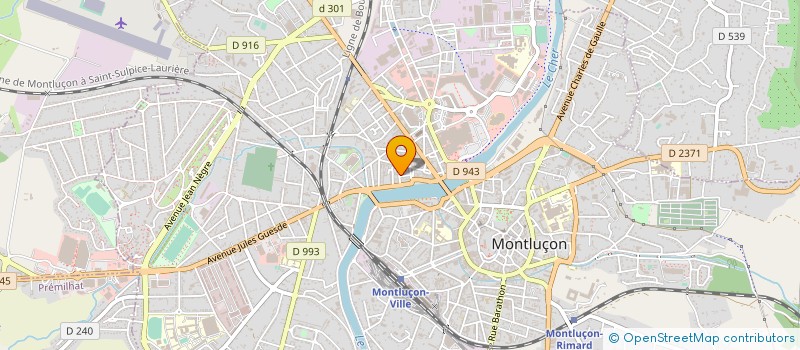 localisation de l'entreprise MONSIEUR OLIVIER PAILLET  MONTLUCON