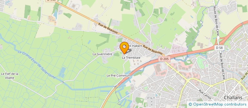 localisation de l'entreprise MONSIEUR OLIVIER PAJOT à SALLERTAINE