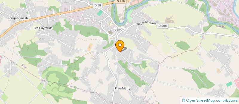 localisation de l'entreprise MONSIEUR OLIVIER PALMADE  SAIX