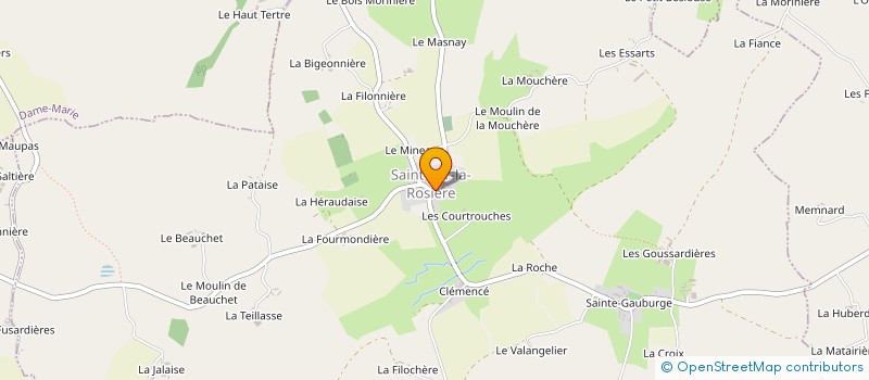 localisation de l'entreprise MONSIEUR OLIVIER PALMER  SAINT-CYR-LA-ROSIERE
