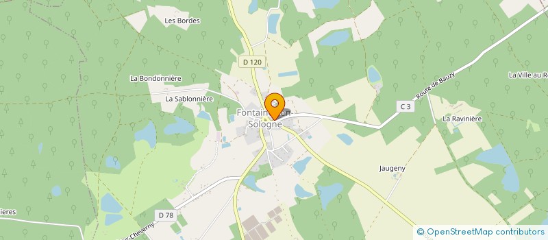 localisation de l'entreprise MONSIEUR OLIVIER PANGAULT à FONTAINES-EN-SOLOGNE
