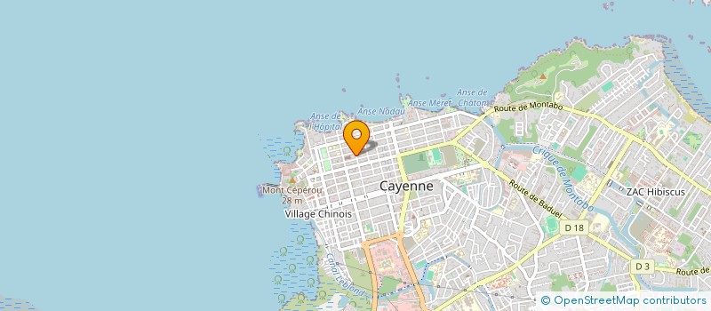 localisation de l'entreprise MONSIEUR OLIVIER PAQUET  CAYENNE