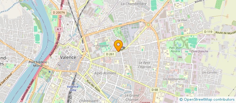 localisation de l'entreprise MONSIEUR OLIVIER PARAVEL à VALENCE
