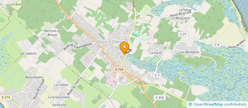 localisation de l'entreprise MONSIEUR OLIVIER PARONNEAU  DOLUS-D'OLERON