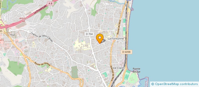 localisation de l'entreprise MONSIEUR OLIVIER PARRA à ANTIBES