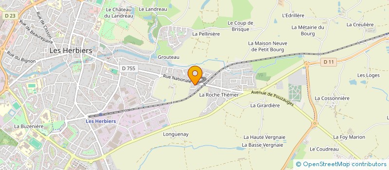 localisation de l'entreprise MONSIEUR OLIVIER PASQUIER  LES HERBIERS