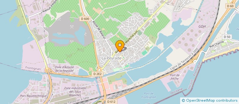 localisation de l'entreprise MONSIEUR OLIVIER PASTOUREL à FRONTIGNAN