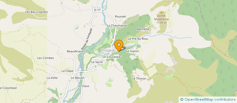 localisation de l'entreprise MONSIEUR OLIVIER PASTURAL à THOARD